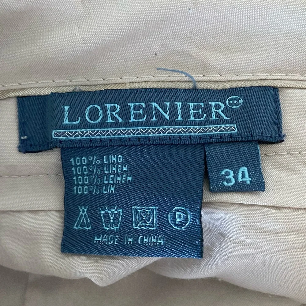 Lorenier 100% linen pants